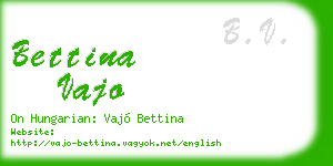 bettina vajo business card